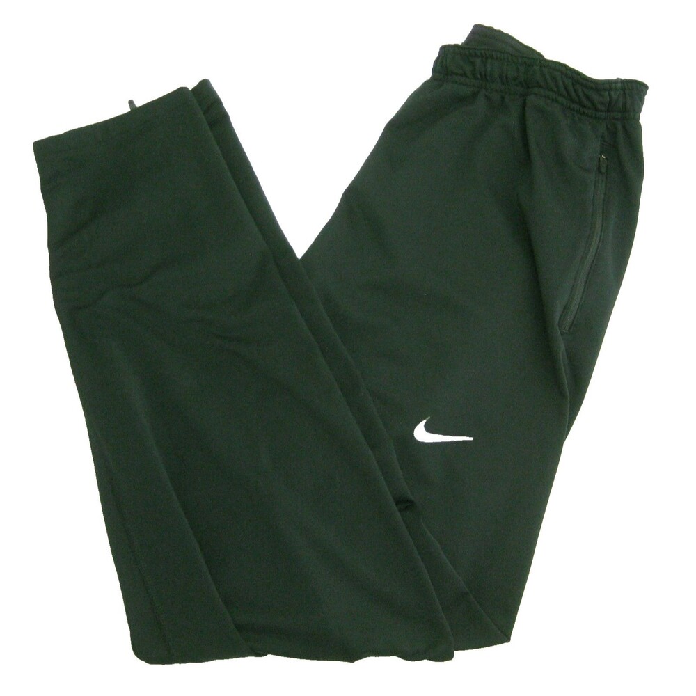Nike Track Pants Mens Large Black Athletic Sweatpants Dri-Fit Logo Jogger